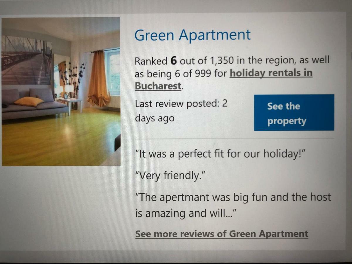 New Green Apartment Studio 1 Bukarest Eksteriør billede